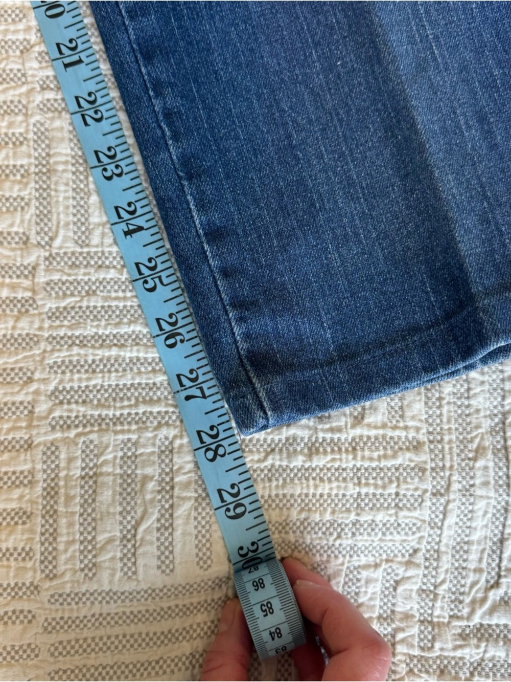 Lee Women’s Size 12 Long - On Waist - Straight Leg Jeans - Classic Blue Denim - Picture 11 of 11